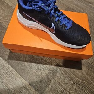 Nike Black and Blue Sneakers